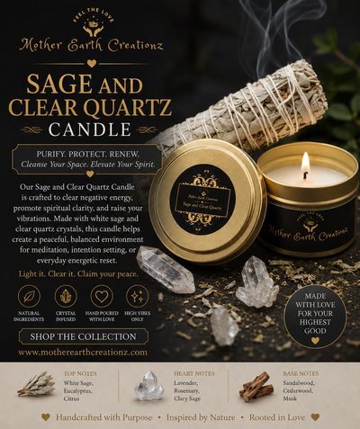 Sage and Clear Quartz